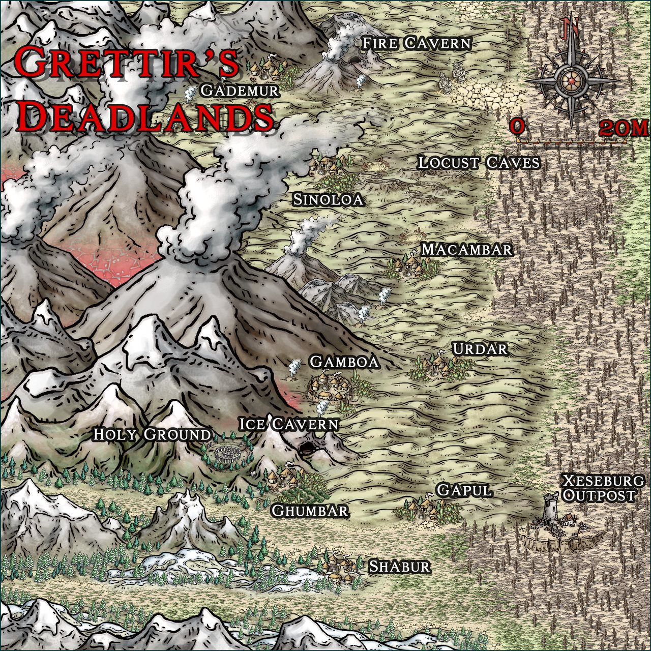 Nibirum Map: grettir's deadlands by Ricko Hasche
